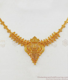  Kolkata Gold Necklace Design From Chidambaram Gold Covering Collections NCKN2169
