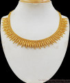 Latest Mullai Poo Kerala Pattern One Gram Gold Necklace For Party Wear NCKN2175