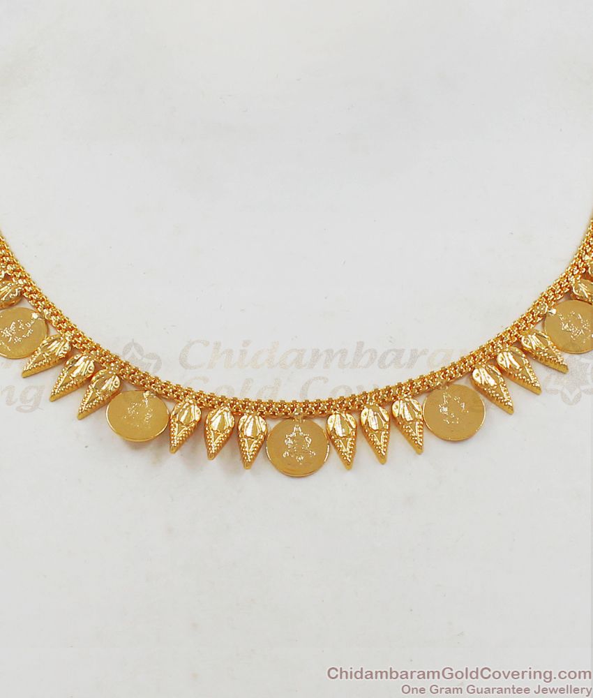 Trendy Kerala Pattern One Gram Gold Necklace For Party Wear NCKN2176