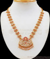 Devotional Impon Lakshmi Model Gati Stone Gold Necklace NCKN2177