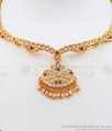 Impon Attigai Choker Multi Stone Gold Bridal Necklace NCKN2179