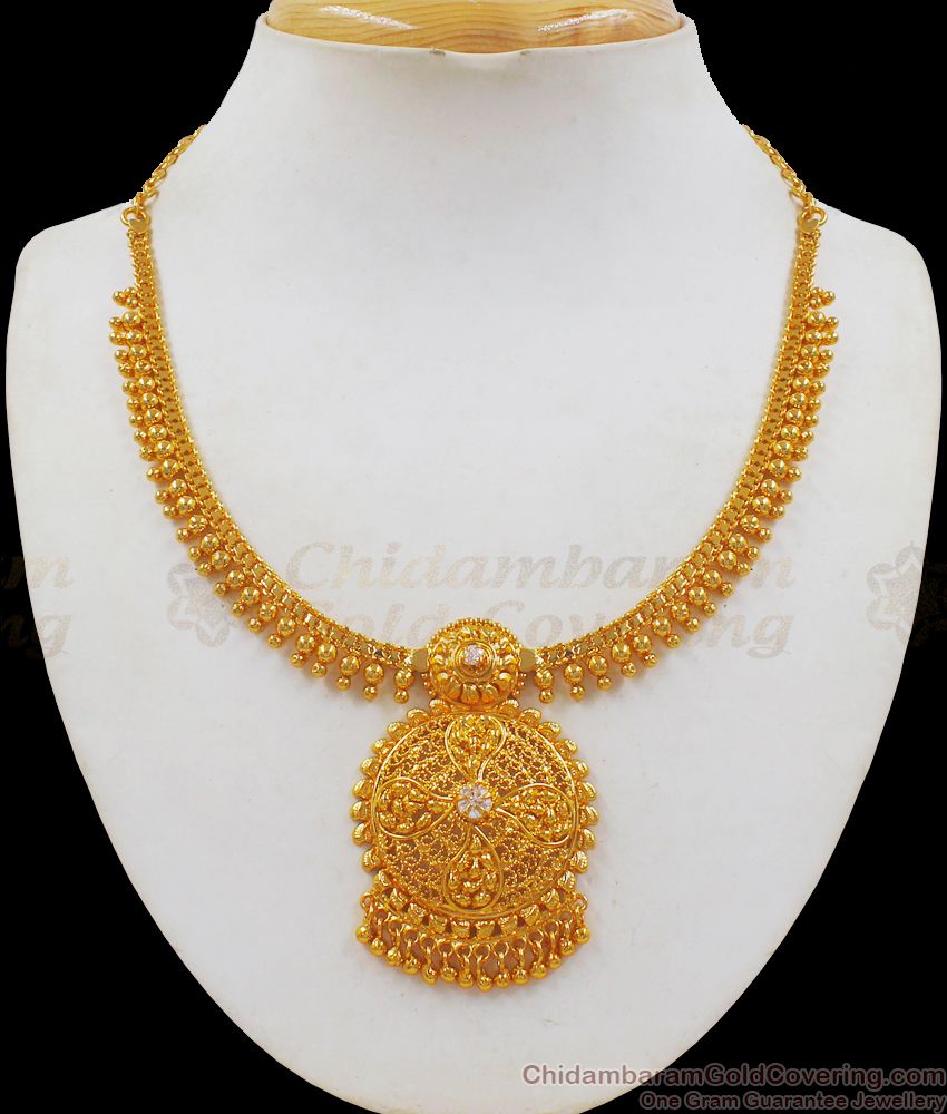 Latest Traditional Gold Necklace Designs Marriage Collections NCKN2185 Latest Traditional Gold Necklace Designs Marriage Collections NCKN2185