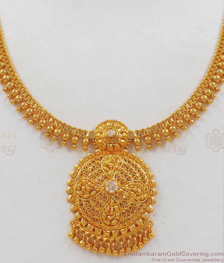 Latest Traditional Gold Necklace Designs Marriage Collections NCKN2185