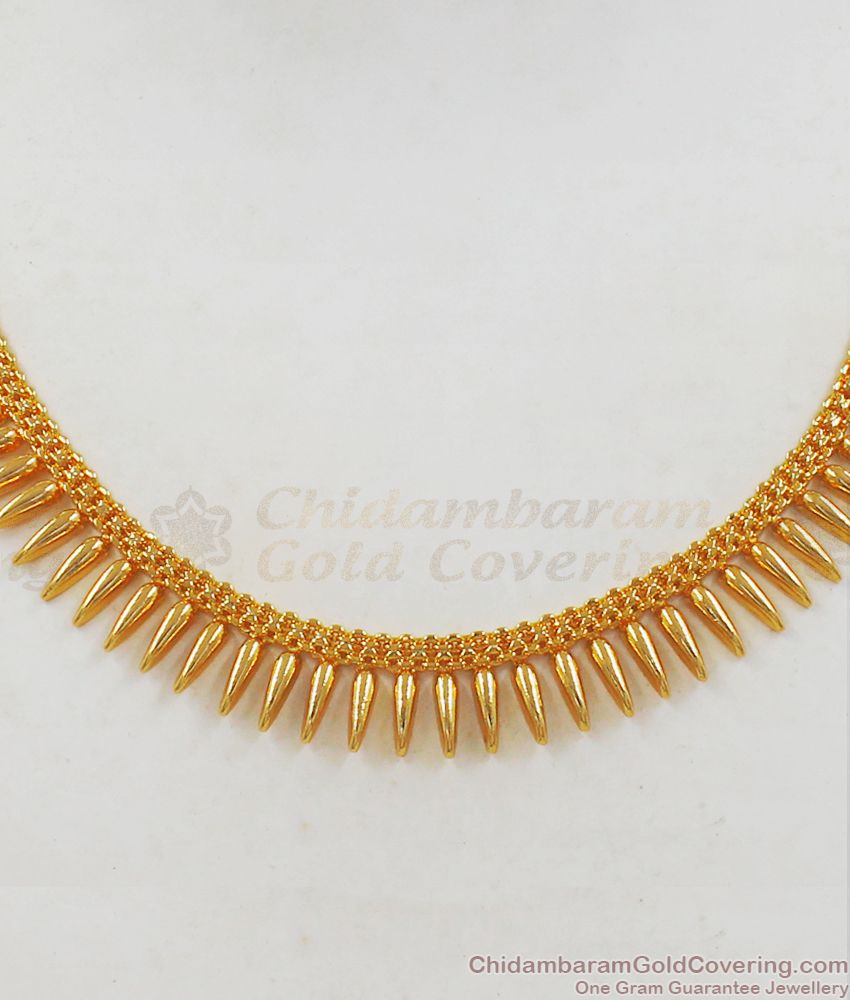 Traditional Mullaipoo Gold Necklace For Party Wear Collection NCKN2191