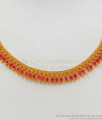 New Collection Ruby Stone Gold Necklace For Party Wear Collection NCKN2194