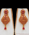 First Quality Ruby Stone Gold Necklace For Party Wear Collection NCKN2195