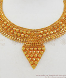 Grand Kerala Gold Necklace For Wedding Collection NCKN2204 Grand Kerala Gold Necklace For Wedding Collection NCKN2204