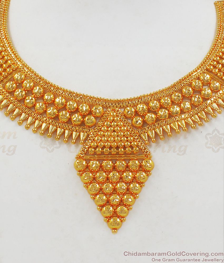 Grand Kerala Gold Necklace For Wedding Collection NCKN2204