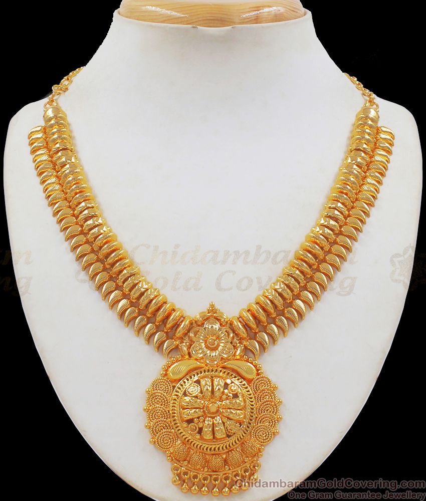 Grand One Gram Gold Necklace Without Stones Collections NCKN2209