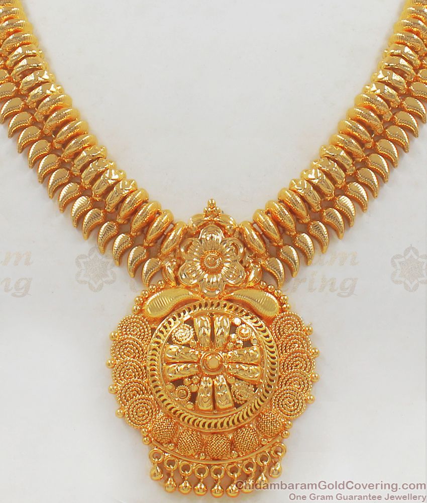 Grand One Gram Gold Necklace Without Stones Collections NCKN2209