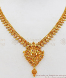 Party Wear Gold Covering Necklace With Single Ruby Stone Collections NCKN2210 Party Wear Gold Covering Necklace With Single Ruby Stone Collections NCKN2210