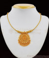 Light Weight Necklace Design One Gram Gold Jewelry Party Wear NCKN2211