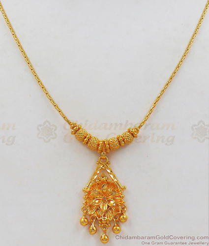 Simple Pendant Necklace Design Pendant Type Party Wear Collections NCKN2213