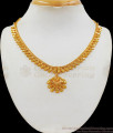 Traditional Kolkata Gold Necklace From Chidambaram Gold Covering NCKN2218