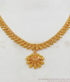 Traditional Kolkata Gold Necklace From Chidambaram Gold Covering NCKN2218