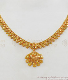 Traditional Kolkata Gold Necklace From Chidambaram Gold Covering NCKN2218 Traditional Kolkata Gold Necklace From Chidambaram Gold Covering NCKN2218