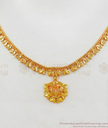 One Gram Gold Necklace From Chidambaram Gold Covering NCKN2222 One Gram Gold Necklace From Chidambaram Gold Covering NCKN2222