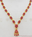 Latest Ruby Stone Gold Necklace For Party Wear Collections NCKN2227