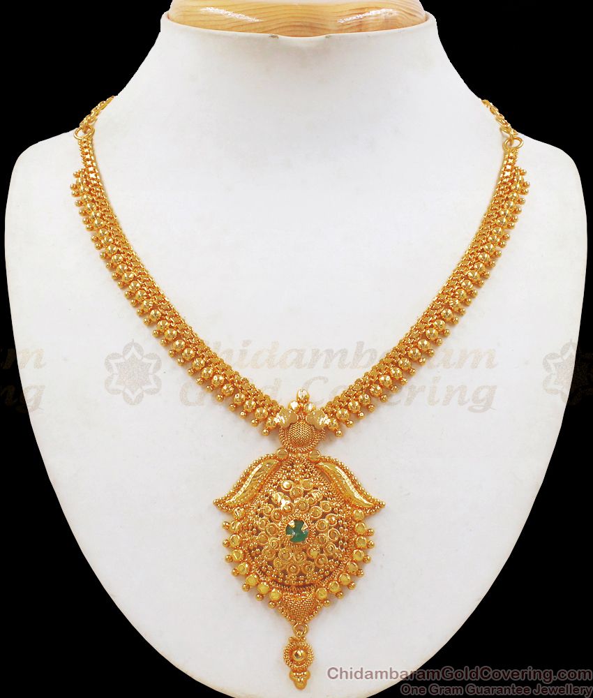 One Gram Gold Necklace Designs Bridal Collections NCKN2230