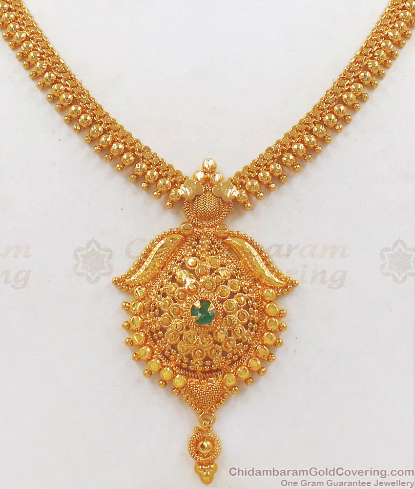 One Gram Gold Necklace Designs Bridal Collections NCKN2230