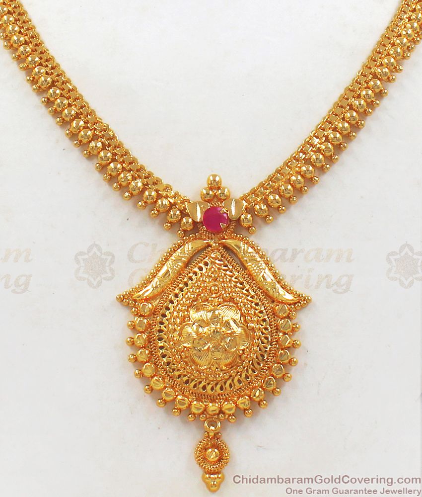 New Arrival Gold Imitation Necklace Designs For Ladies NCKN2234