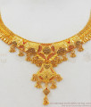 Grand Gold Necklace Set For Wedding Collection NCKN2251