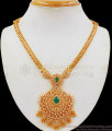 Precious Emerald Stone Gold Necklace For Function Wear NCKN2263