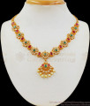 Attractive Kemp And Pearl Gold Necklace Collection NCKN2265