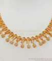 Marvelous Design Ad Stone Gold Necklace For Party Wear NCKN2271