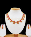 Ravishing Ruby Stone Gold Necklace Combo For Party Wear NCKN2283