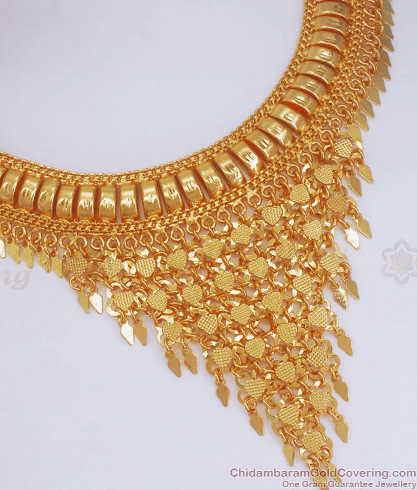 True Gold Tone Bridal Choker Necklace Forming Jewelry For Womens NCKN2290