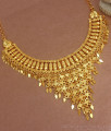 One Gram Gold Bridal Choker Necklace Elakkathali Designs Shop Online NCKN2292