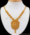 Dazzling White Stone One Gram Gold Necklace For Party Wear NCKN2304