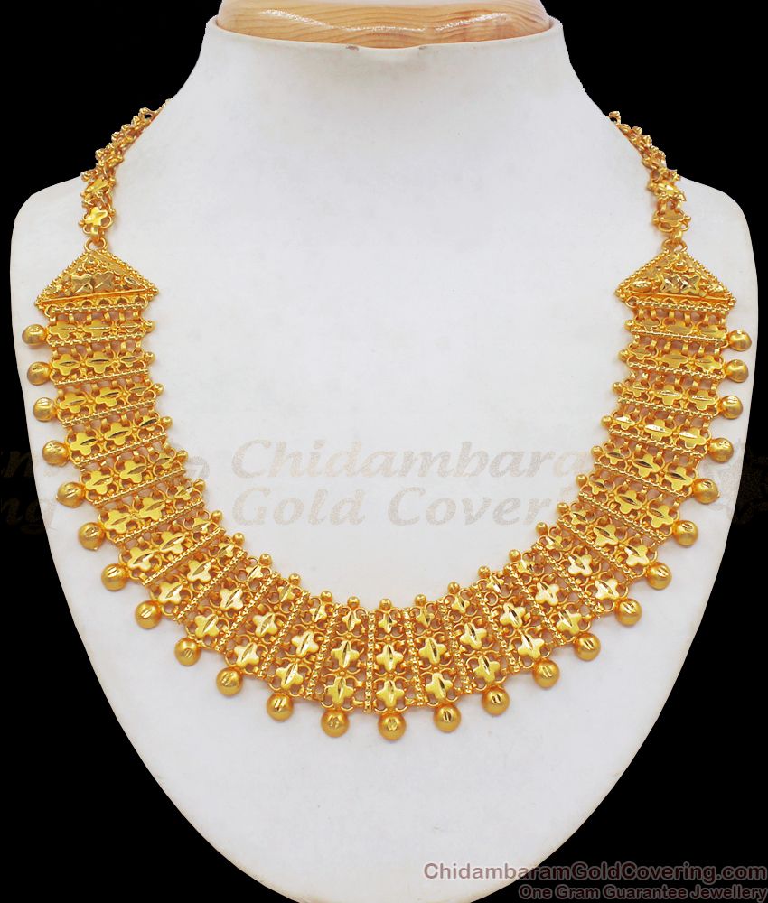 Kerala Forming Design Gold Bridal Necklace Collections NCKN2305