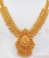 AD White Stone One Gram Gold Necklace Bridal Wear NCKN2337