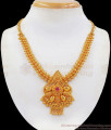 One Gram Gold Ruby Stone Necklace Shop Online NCKN2339