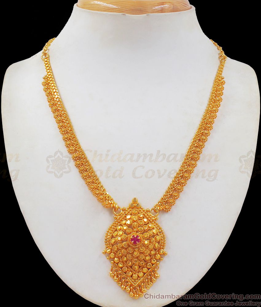 Multi Mini Flower Design Gold Necklace Daily Wear NCKN2350