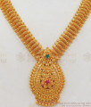Thick Kerala Design Red Green AD Stone Gold Necklace Shop Online NCKN2352