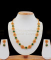 Fascinating Green Palakka Gold Kerala Necklace Earrings Combo NCKN2365