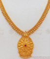 Fascinating Lotus Dollar Gold Necklace Shop Online NCKN2376