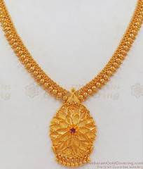 Fascinating Lotus Dollar Gold Necklace Shop Online NCKN2376 Fascinating Lotus Dollar Gold Necklace Shop Online NCKN2376