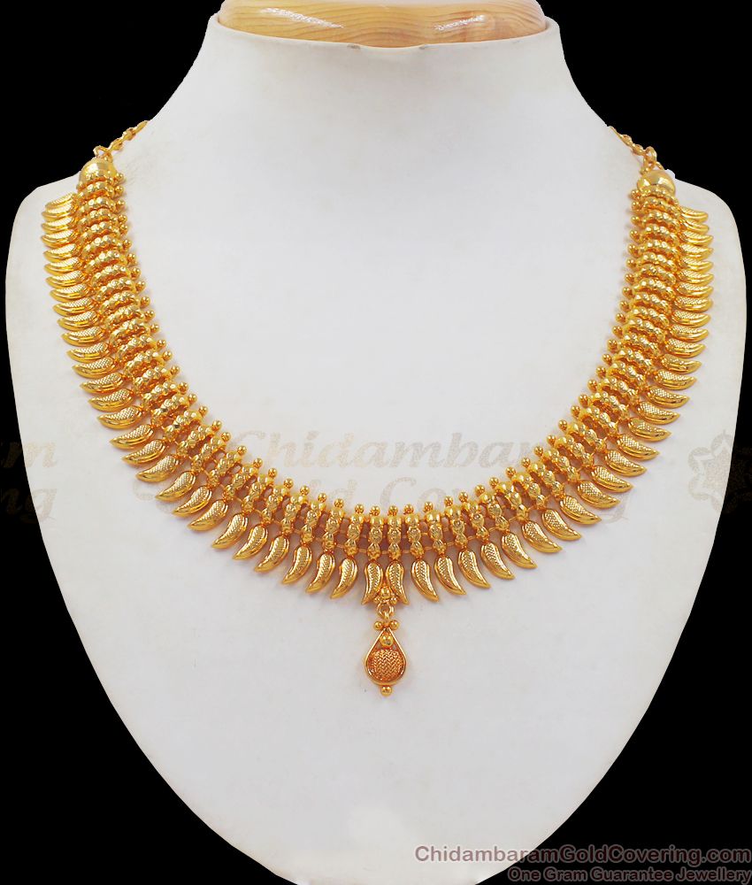 Attractive Mullaipoo Gold Necklace Small Dollar Shop Online NCKN2384 Attractive Mullaipoo Gold Necklace Small Dollar Shop Online NCKN2384
