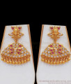 Impon Lakshmi Design Chain Ruby Stone Necklace Earring Combo NCKN2399