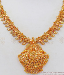 Mango Design Plain Gold Necklace Bridal Wear NCKN2430 Mango Design Plain Gold Necklace Bridal Wear NCKN2430