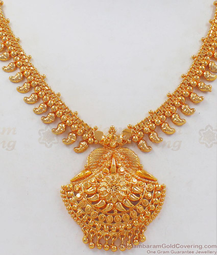 Lakshmi print mango design multicolor stones traditional necklace set –  Globus Fashions