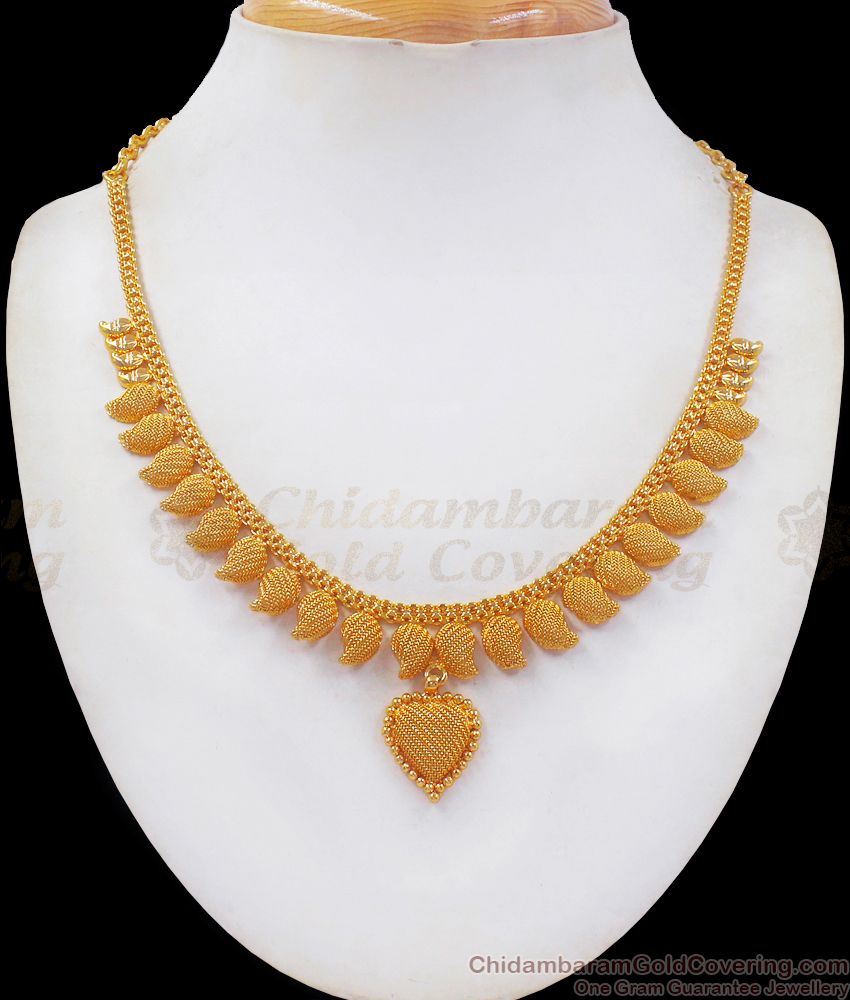 Original Gold Plated Net Pattern Necklace Party Wear NCKN2444