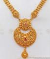 Stunning ChandBali Dollar Gold Necklace Ruby Stone Jewelry NCKN2445