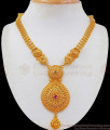 Triple Line Arabic Design Gold Necklace Multi Stone NCKN2446 Triple Line Arabic Design Gold Necklace Multi Stone NCKN2446