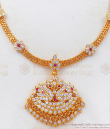 Impon Gatti Jewelry Peacock Design Necklace Earring Combo NCKN2451 Impon Gatti Jewelry Peacock Design Necklace Earring Combo NCKN2451