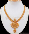 One Gram Micro Gold Plated Necklace White Stone NCKN2453